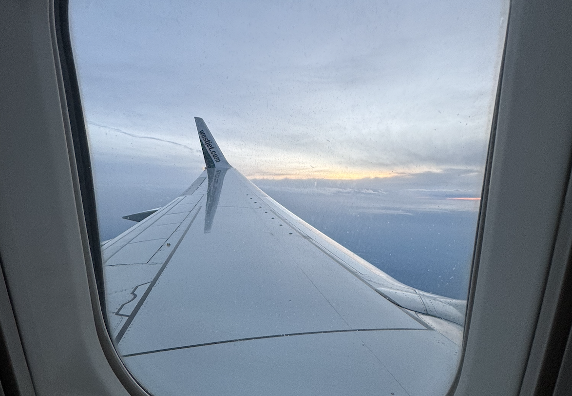 Airplane wing picture