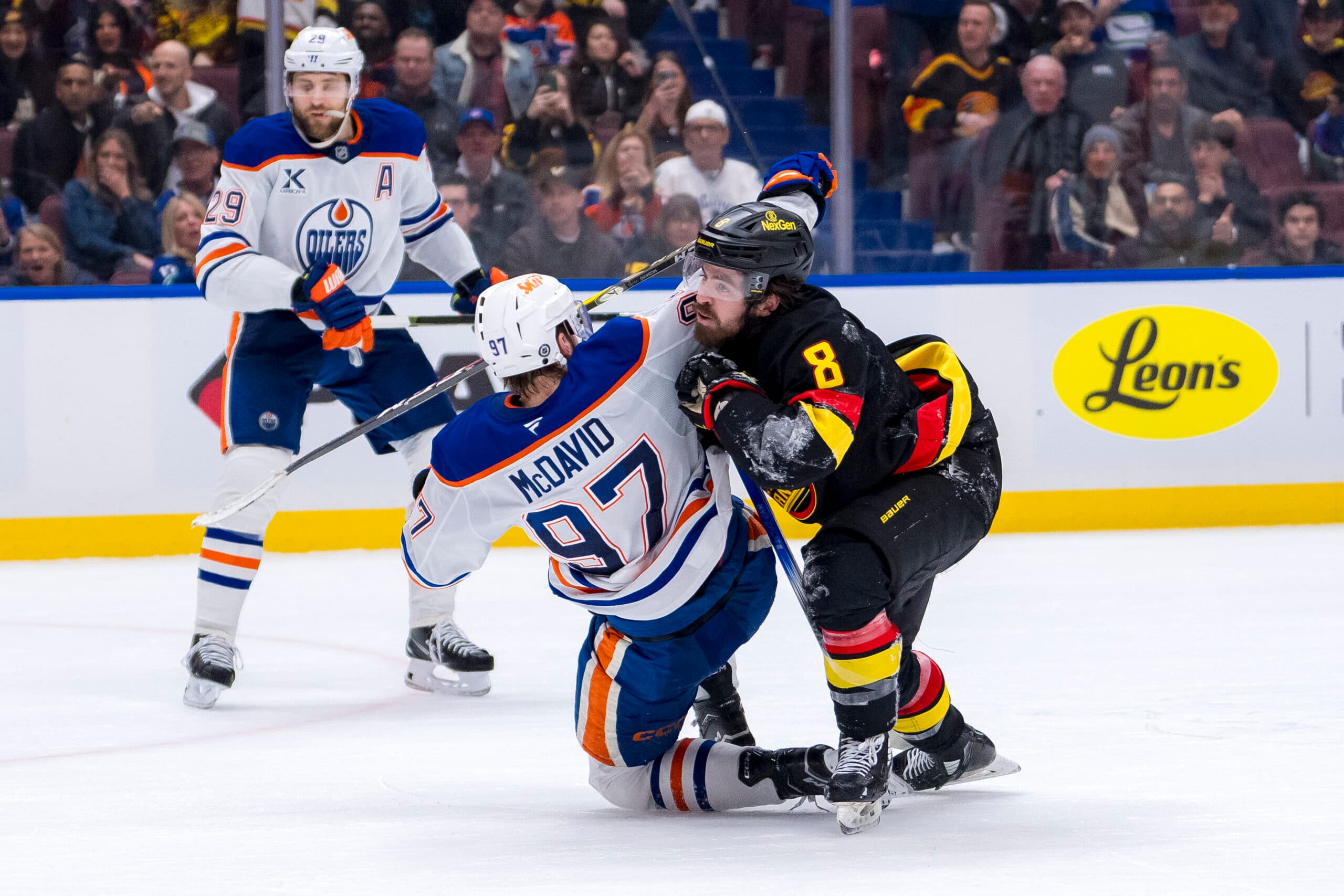 Edmonton Oilers Connor McDavid Vancouver Canucks Conor Garland