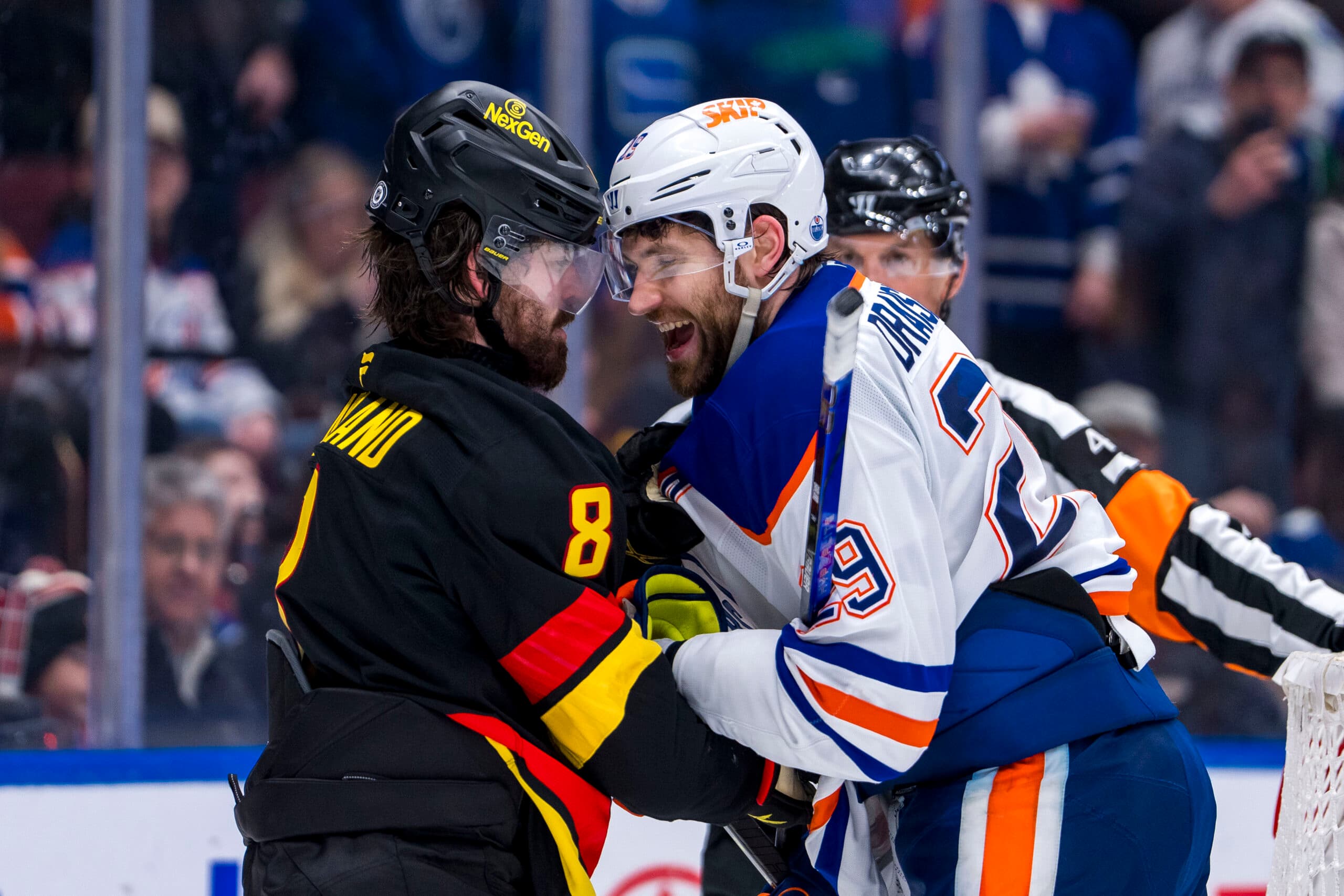 Edmonton Oilers Vancouver Canucks Leon Draisaitl Conor Garland