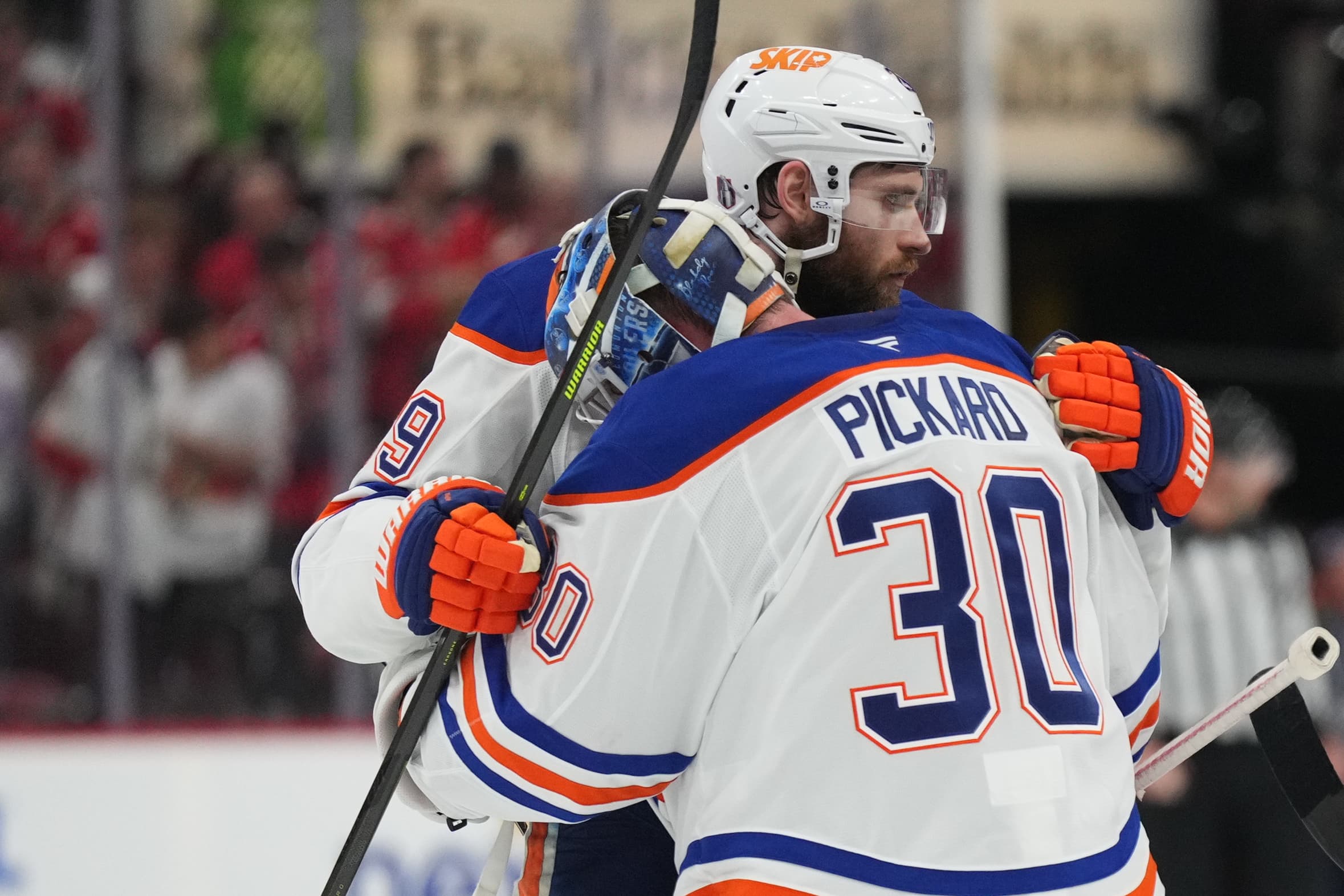 Edmonton Oilers Leon Draisaitl Calvin Pickard
